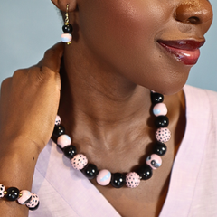 Pink Noir Necklace