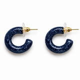 Indigo Hoop Earrings