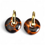 African Gold Hoop Earring